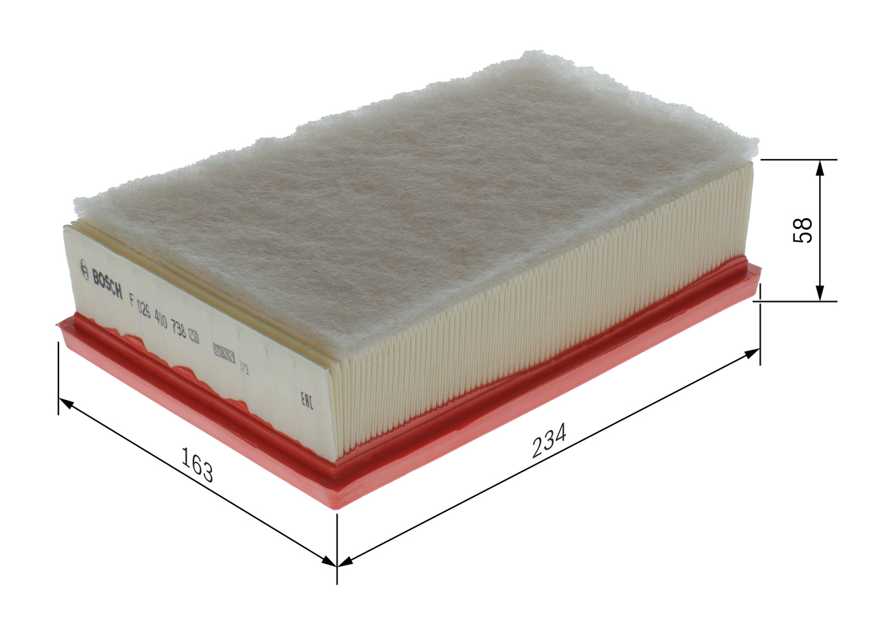 Filtro aria - F 026 400 738 BOSCH