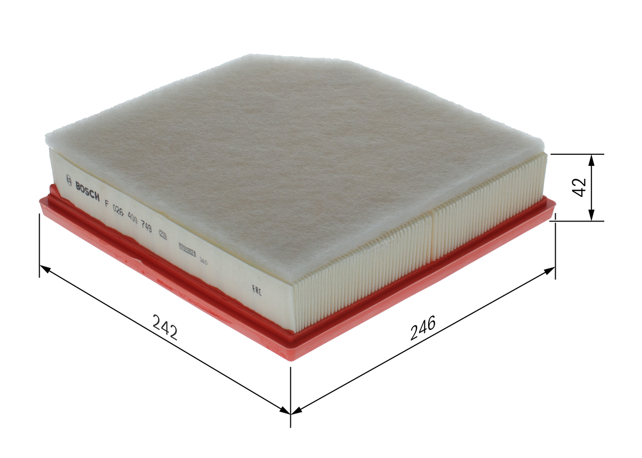 Air Filter - F 026 400 749 BOSCH