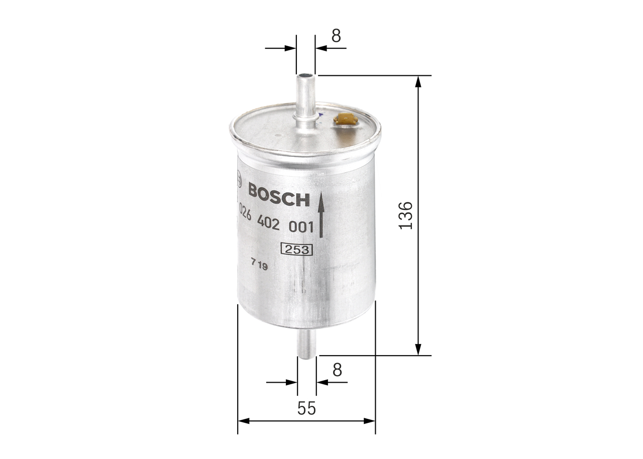 Fuel filter - F 026 402 001 BOSCH