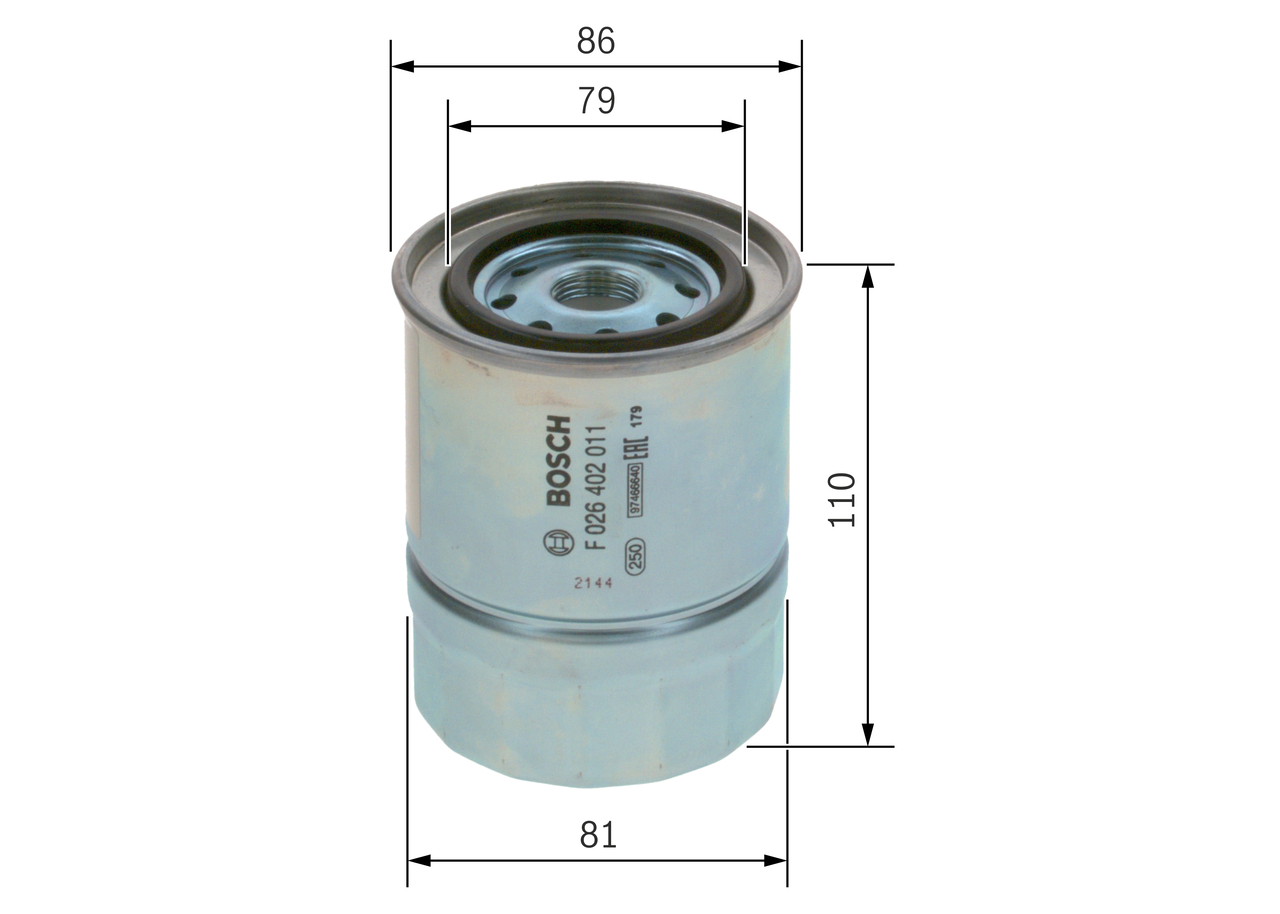 kuro filtras - F 026 402 011 BOSCH
