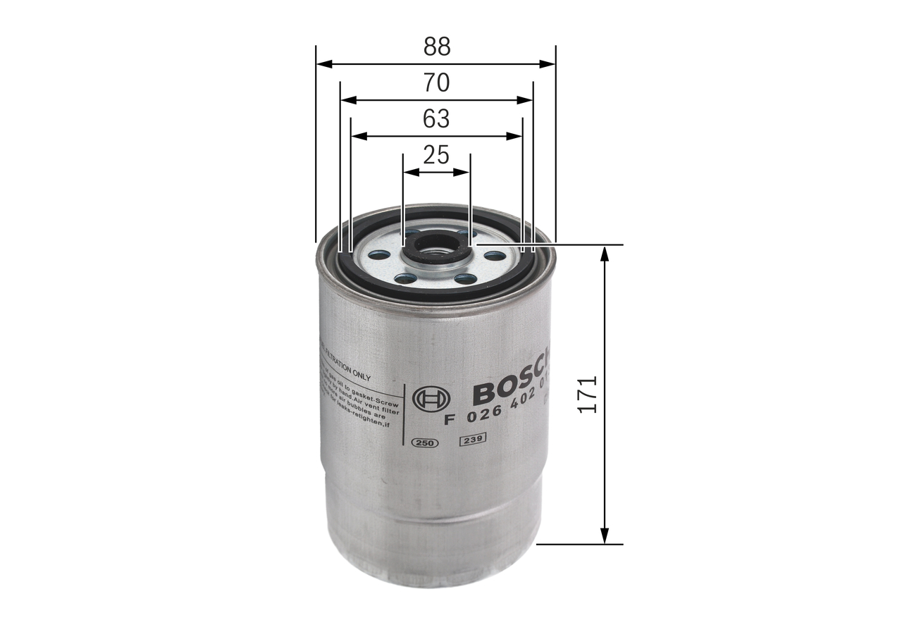 Fuel filter - F 026 402 013 BOSCH