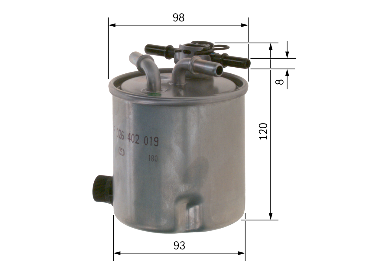 Fuel filter - F 026 402 019 BOSCH
