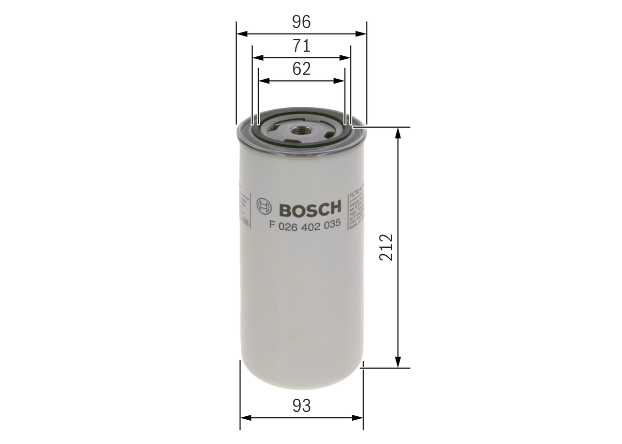 Fuel filter - F 026 402 035 BOSCH