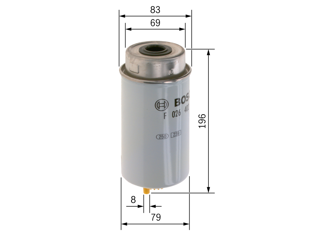 Fuel filter - F 026 402 040 BOSCH