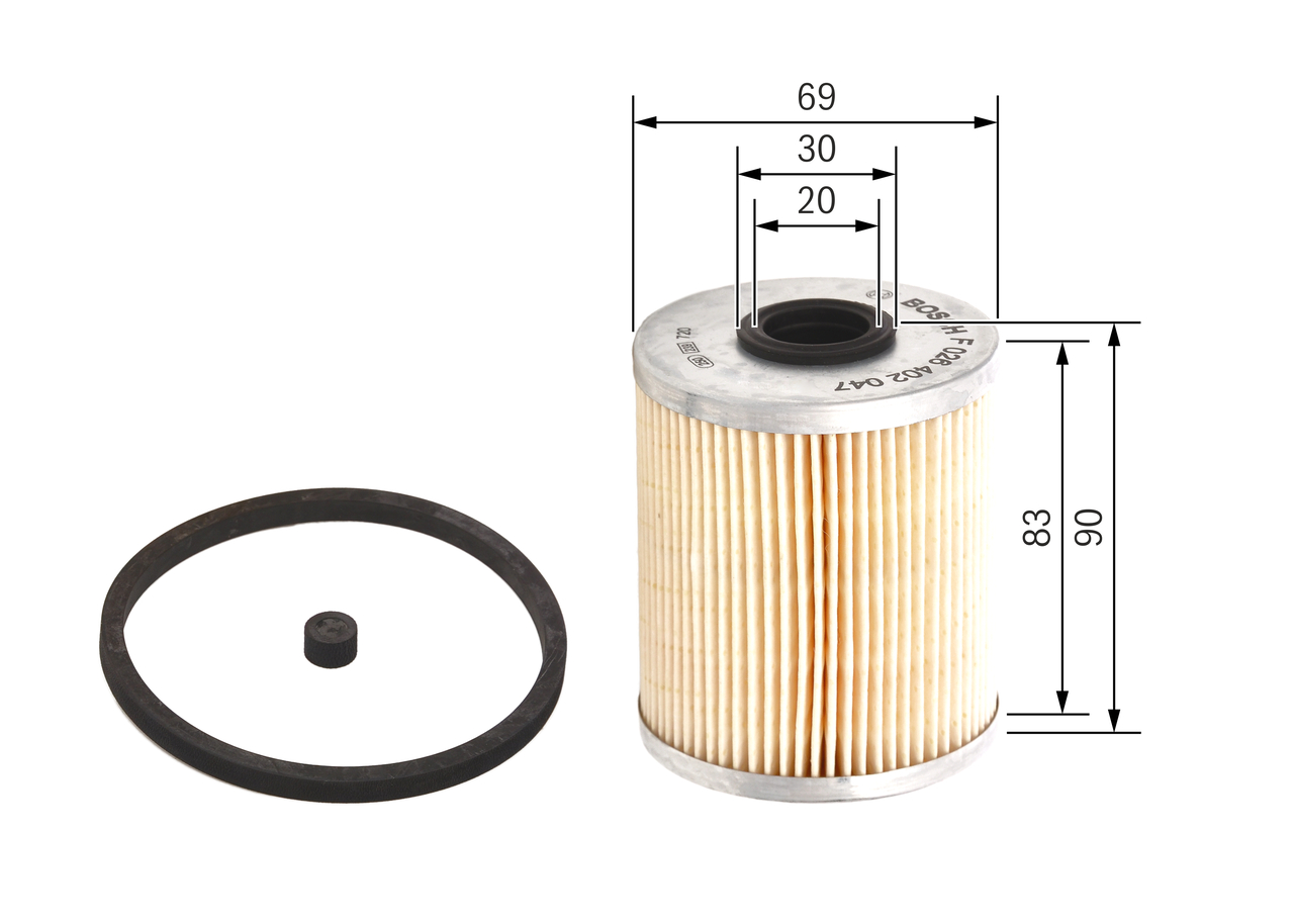 Fuel filter - F 026 402 047 BOSCH