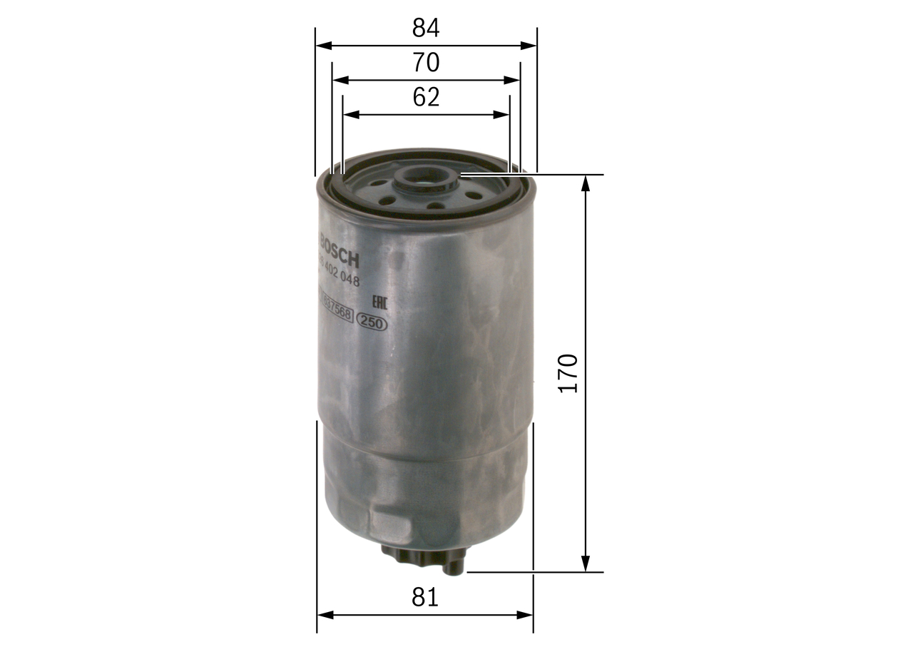 Fuel filter - F 026 402 048 BOSCH