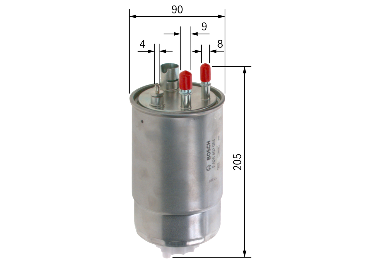 Fuel filter - F 026 402 054 BOSCH