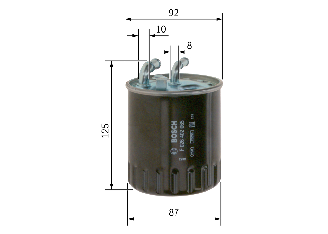 Fuel filter - F 026 402 065 BOSCH