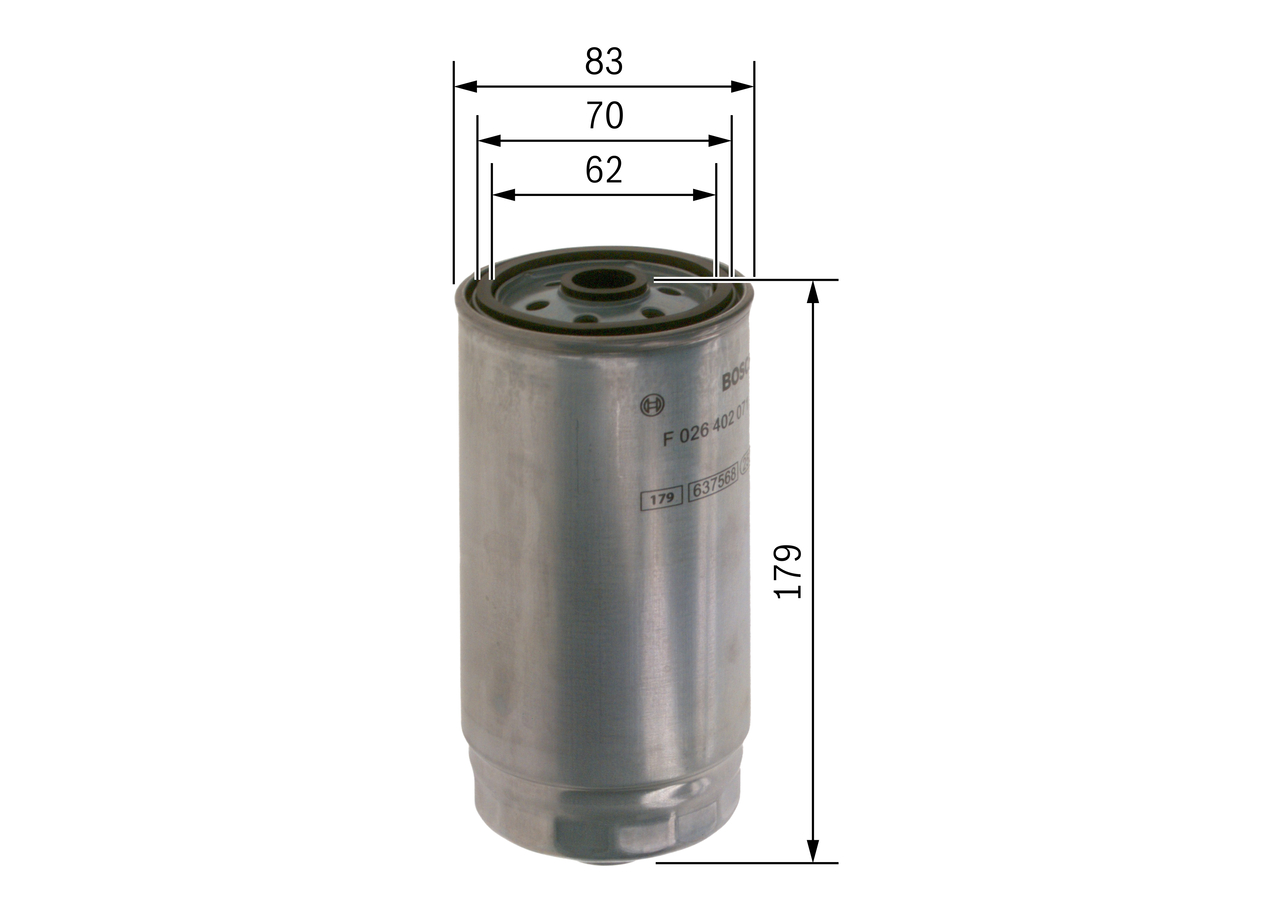 Fuel filter - F 026 402 071 BOSCH
