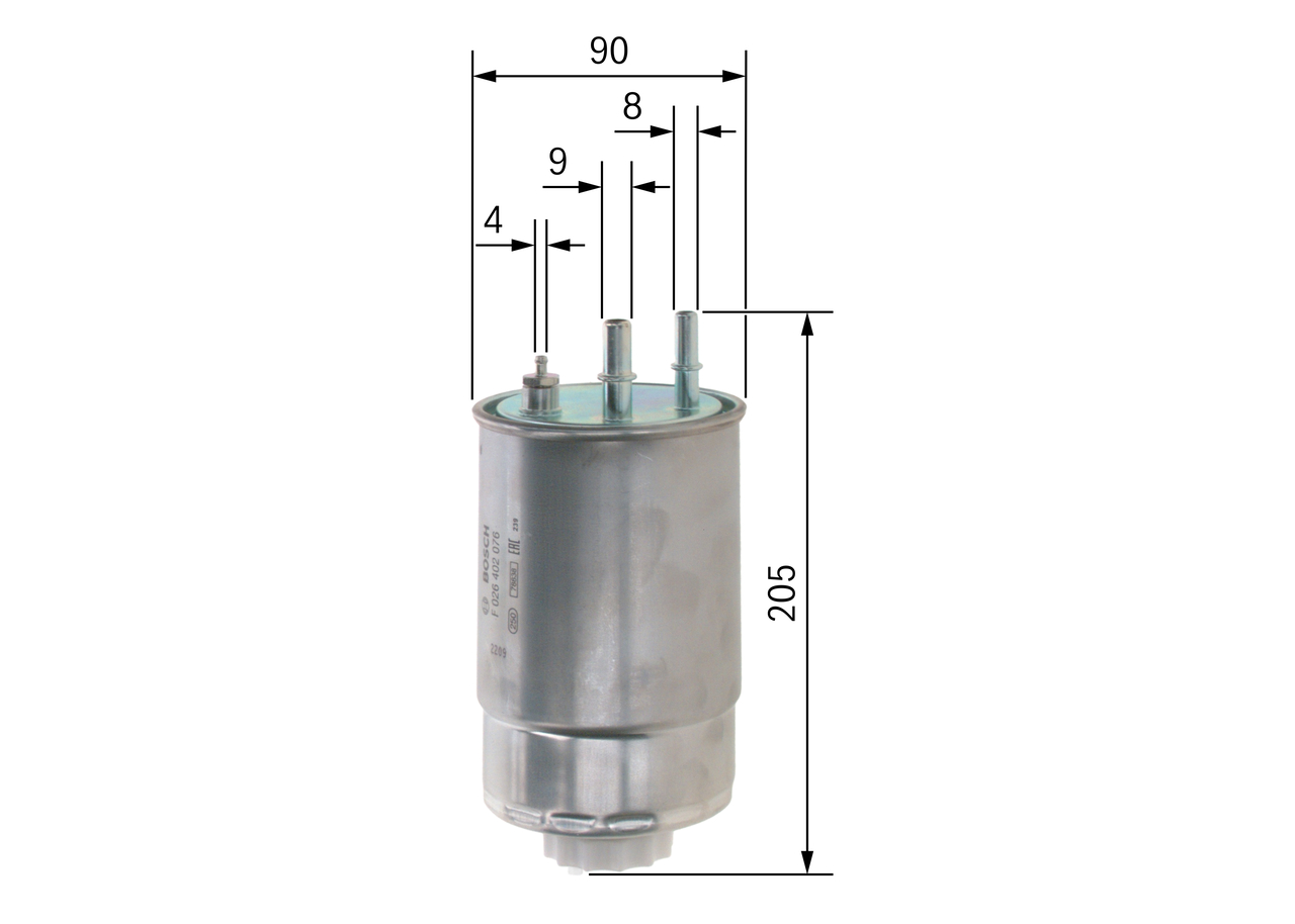 Топливный фильтр - F 026 402 076 BOSCH