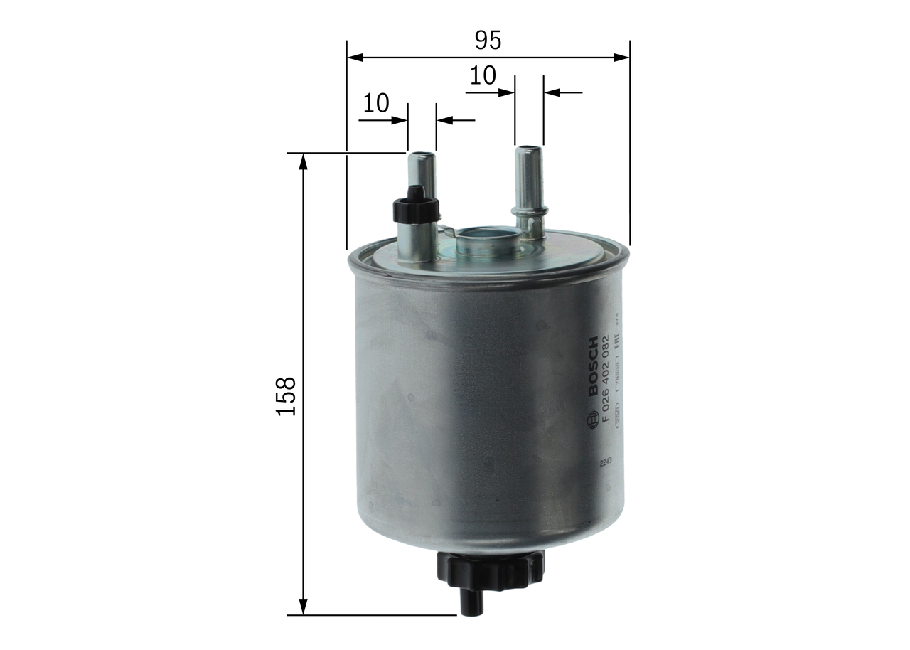 Fuel filter - F 026 402 082 BOSCH