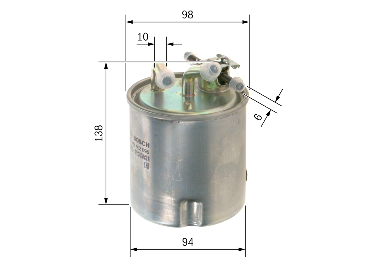 Fuel filter - F 026 402 096 BOSCH