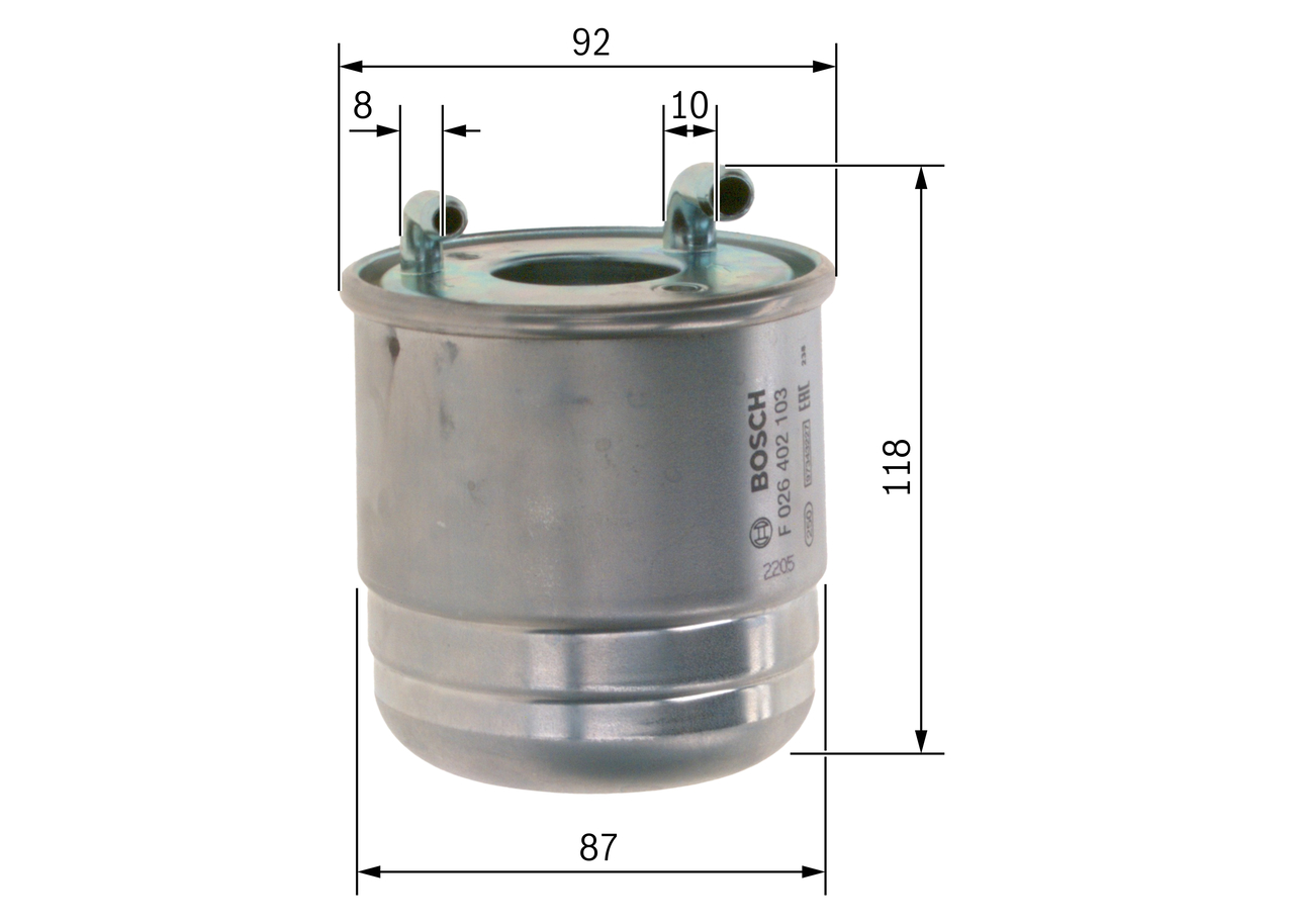 Fuel filter - F 026 402 103 BOSCH
