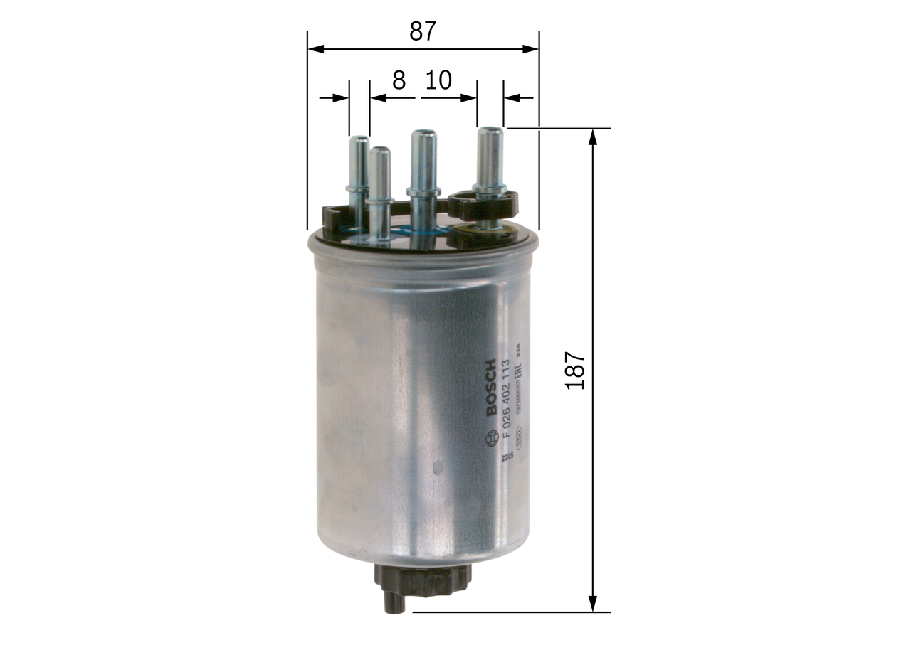 Fuel filter - F 026 402 113 BOSCH