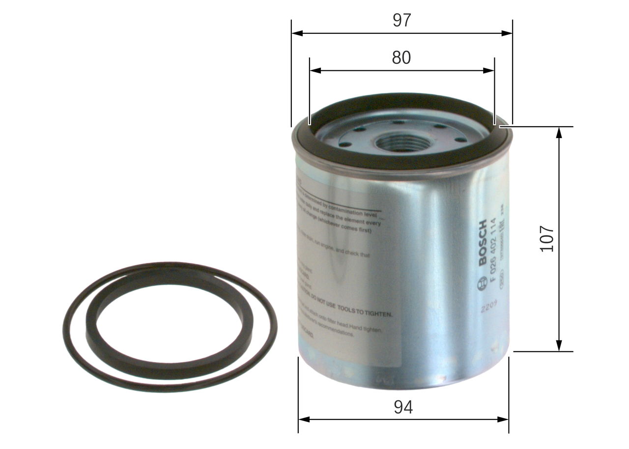 Fuel filter - F 026 402 114 BOSCH