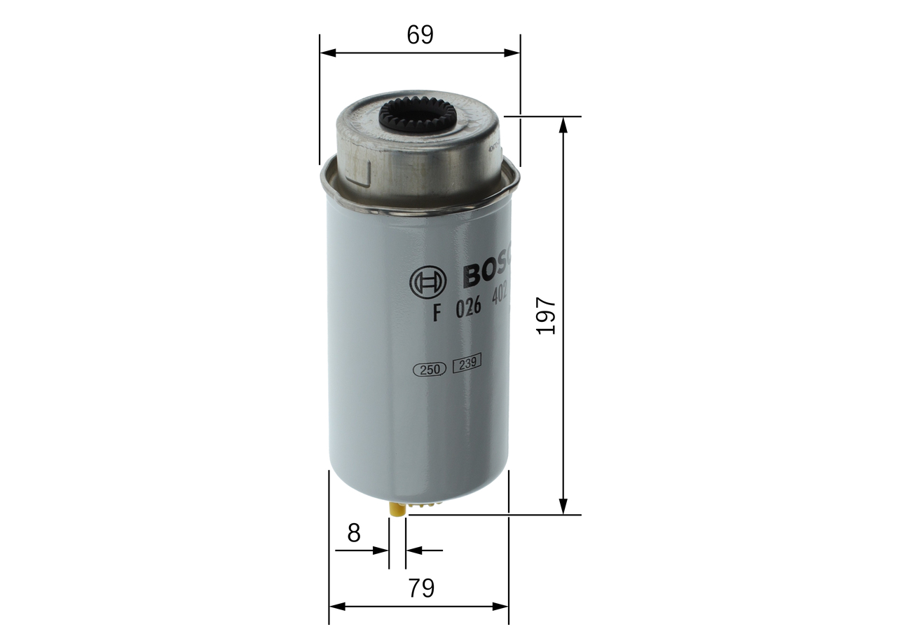Fuel filter - F 026 402 122 BOSCH