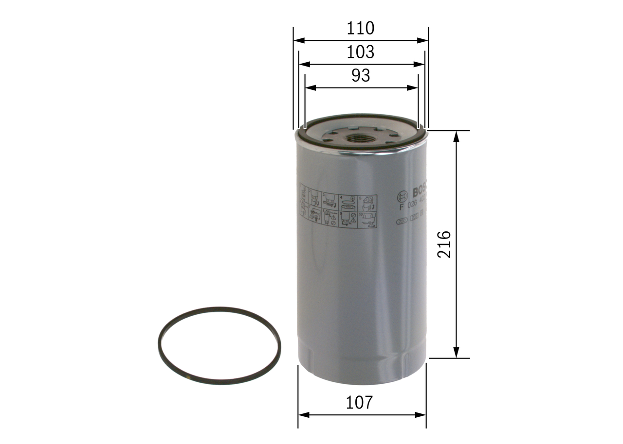 Fuel filter - F 026 402 143 BOSCH