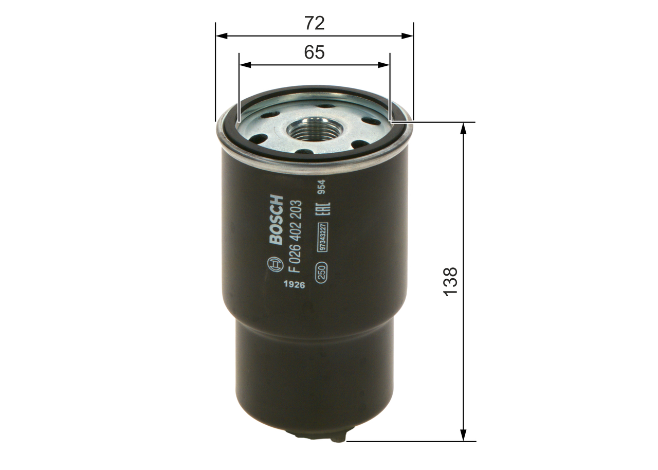 Fuel filter - F 026 402 203 BOSCH