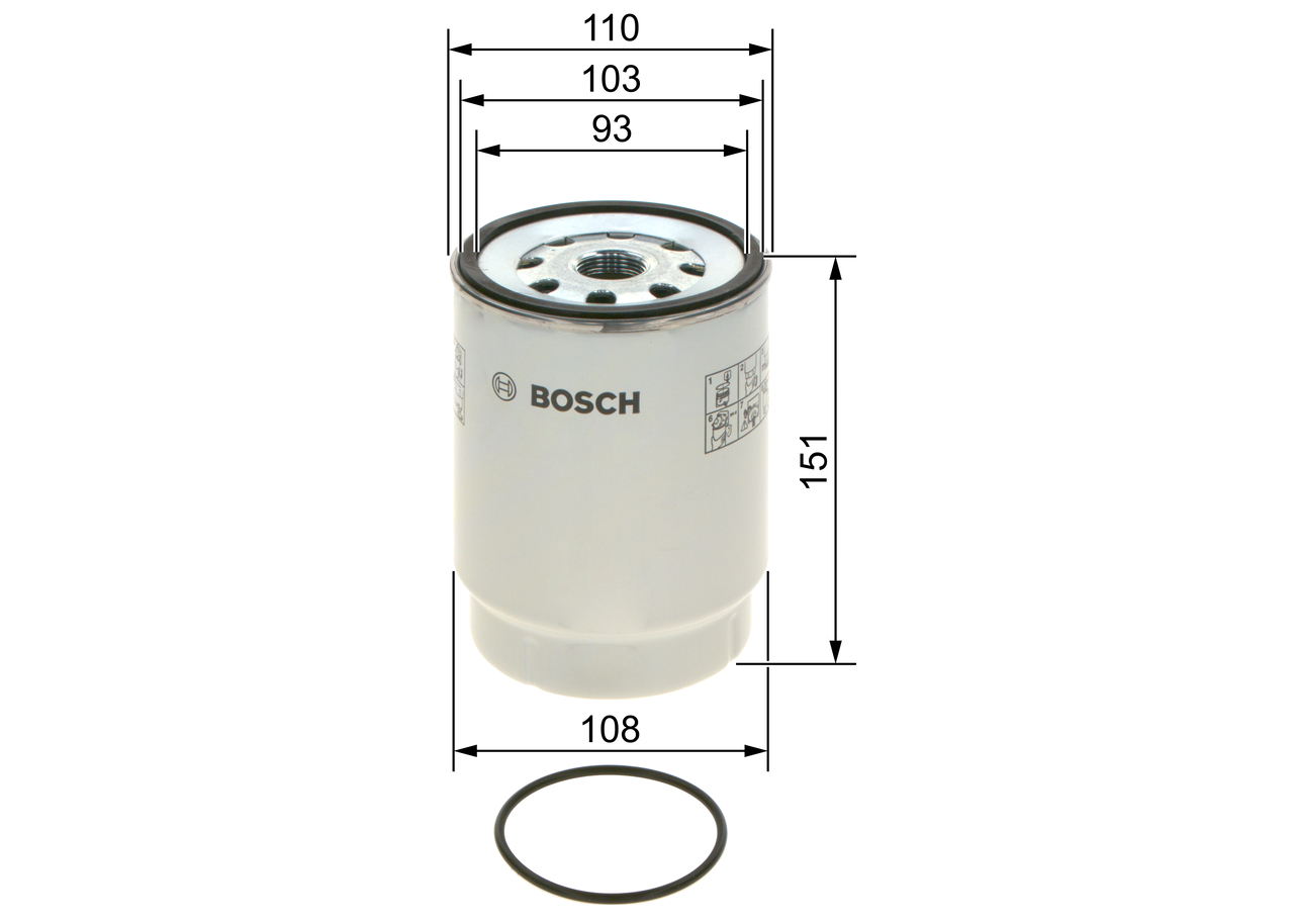 Fuel filter - F 026 402 242 BOSCH
