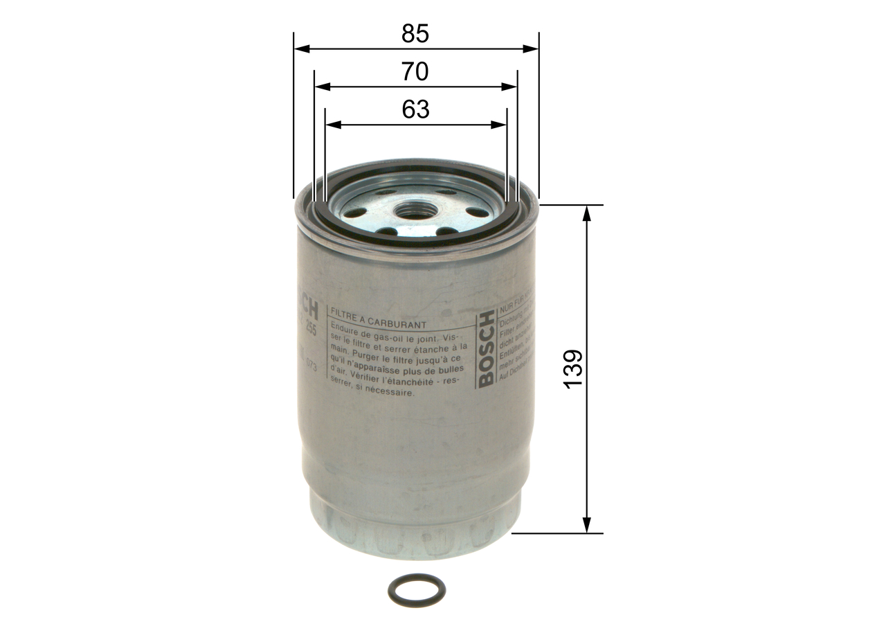 Fuel filter - F 026 402 255 BOSCH