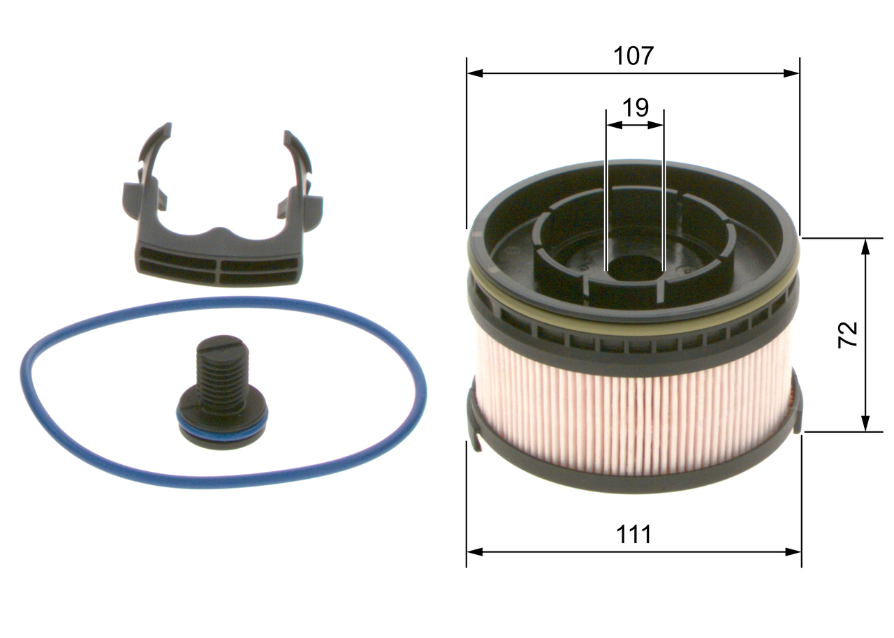 Fuel filter - F 026 402 261 BOSCH