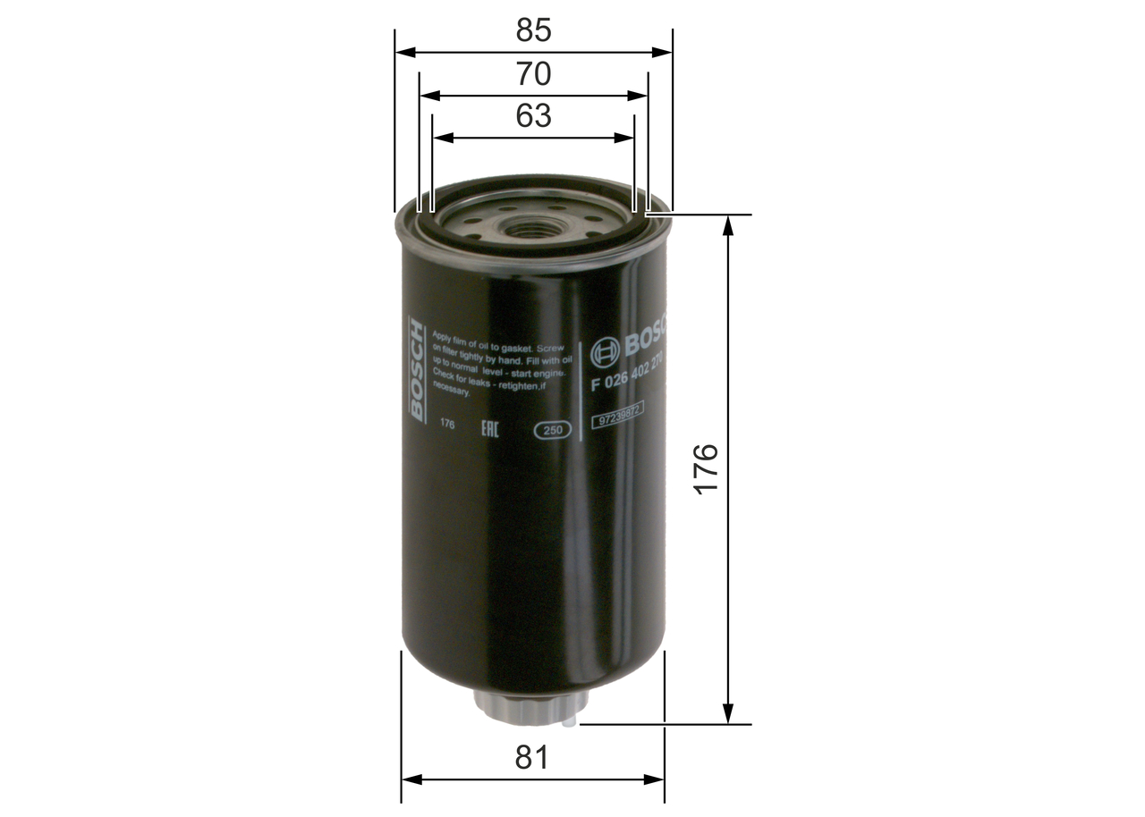 Kraftstofffilter - F 026 402 270 BOSCH