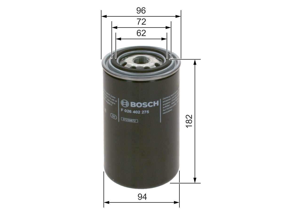Fuel filter - F 026 402 275 BOSCH