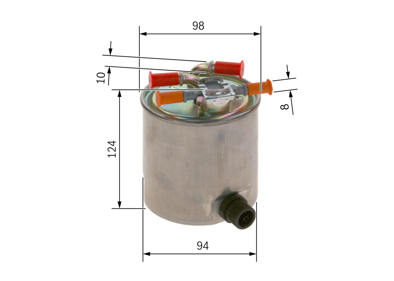 Fuel filter - F 026 402 742 BOSCH