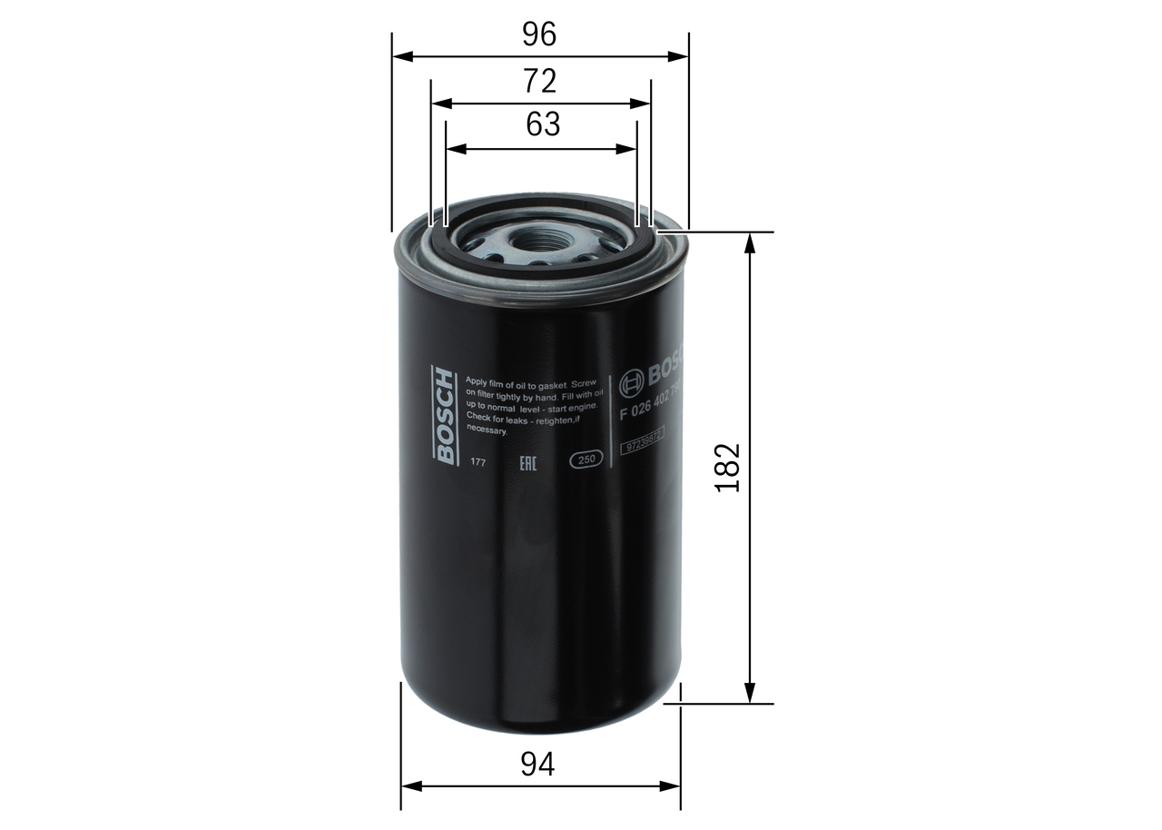Fuel filter - F 026 402 790 BOSCH