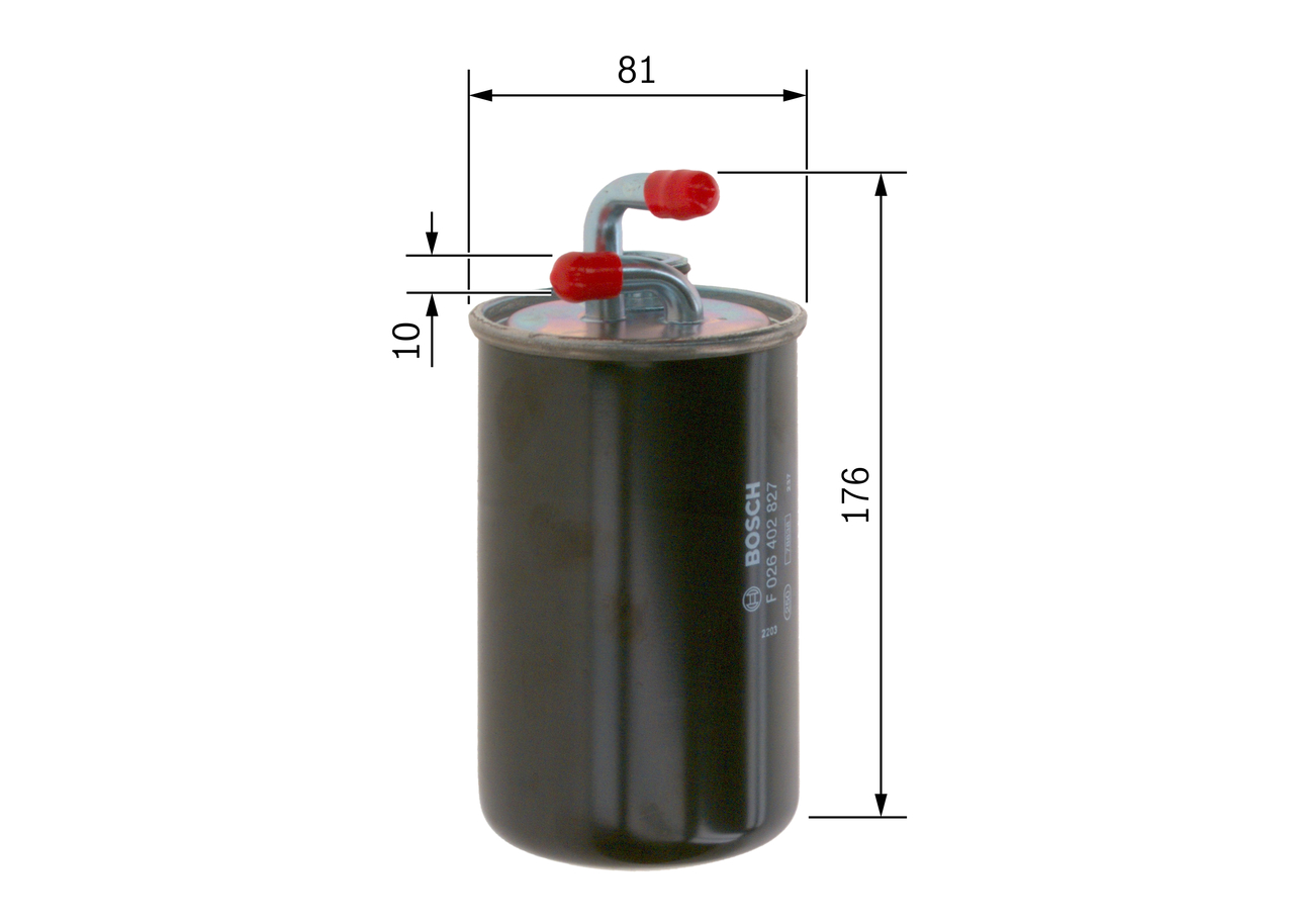 Fuel filter - F 026 402 827 BOSCH