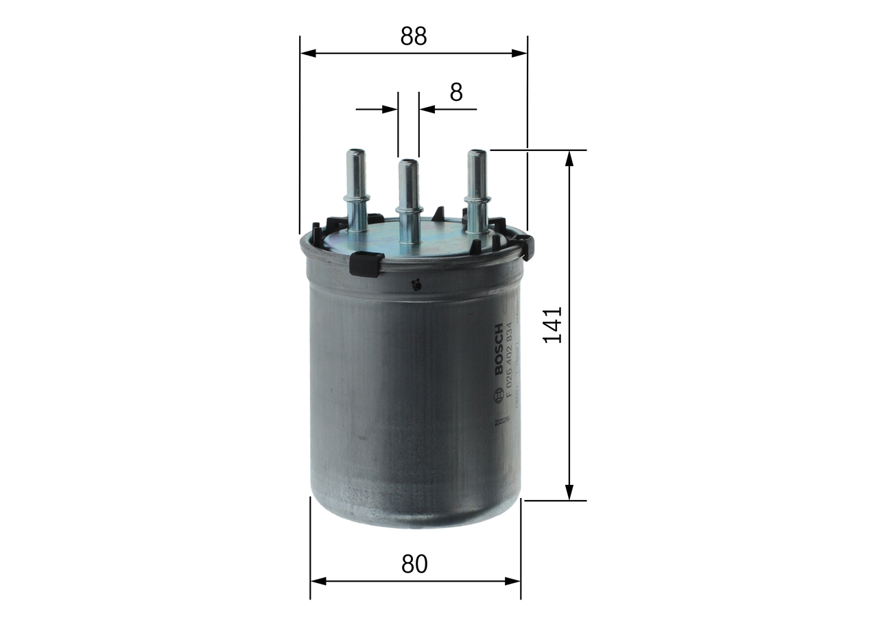 Fuel filter - F 026 402 834 BOSCH