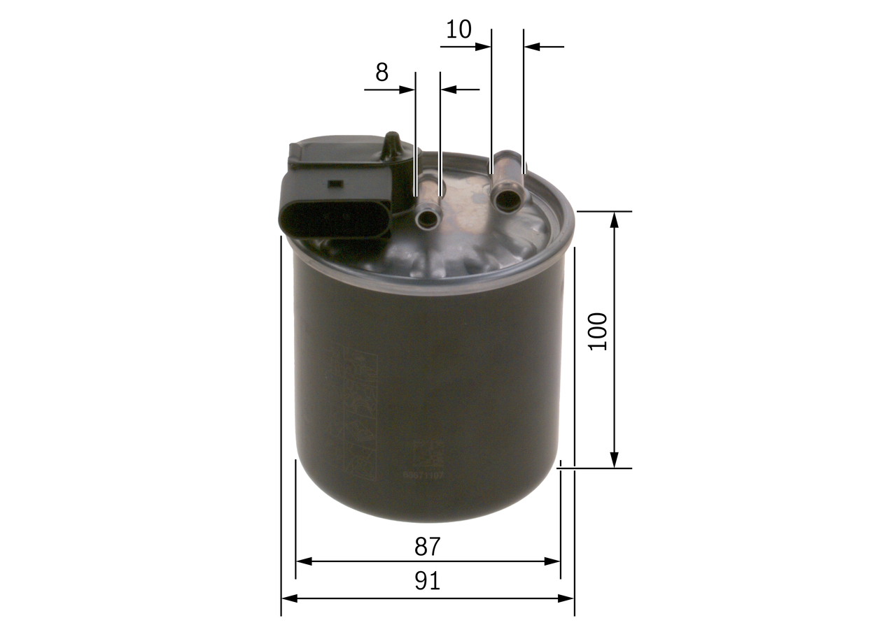Fuel filter - F 026 402 842 BOSCH
