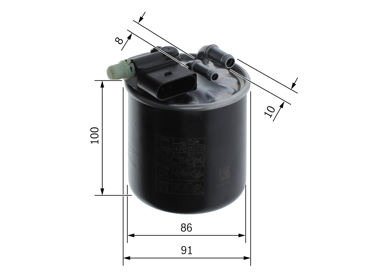 Fuel filter - F 026 402 844 BOSCH