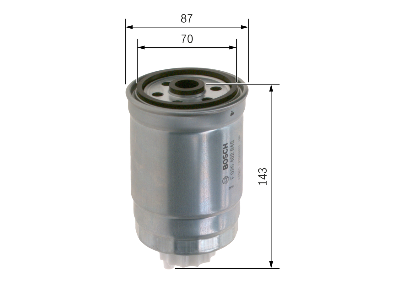 Fuel filter - F 026 402 848 BOSCH