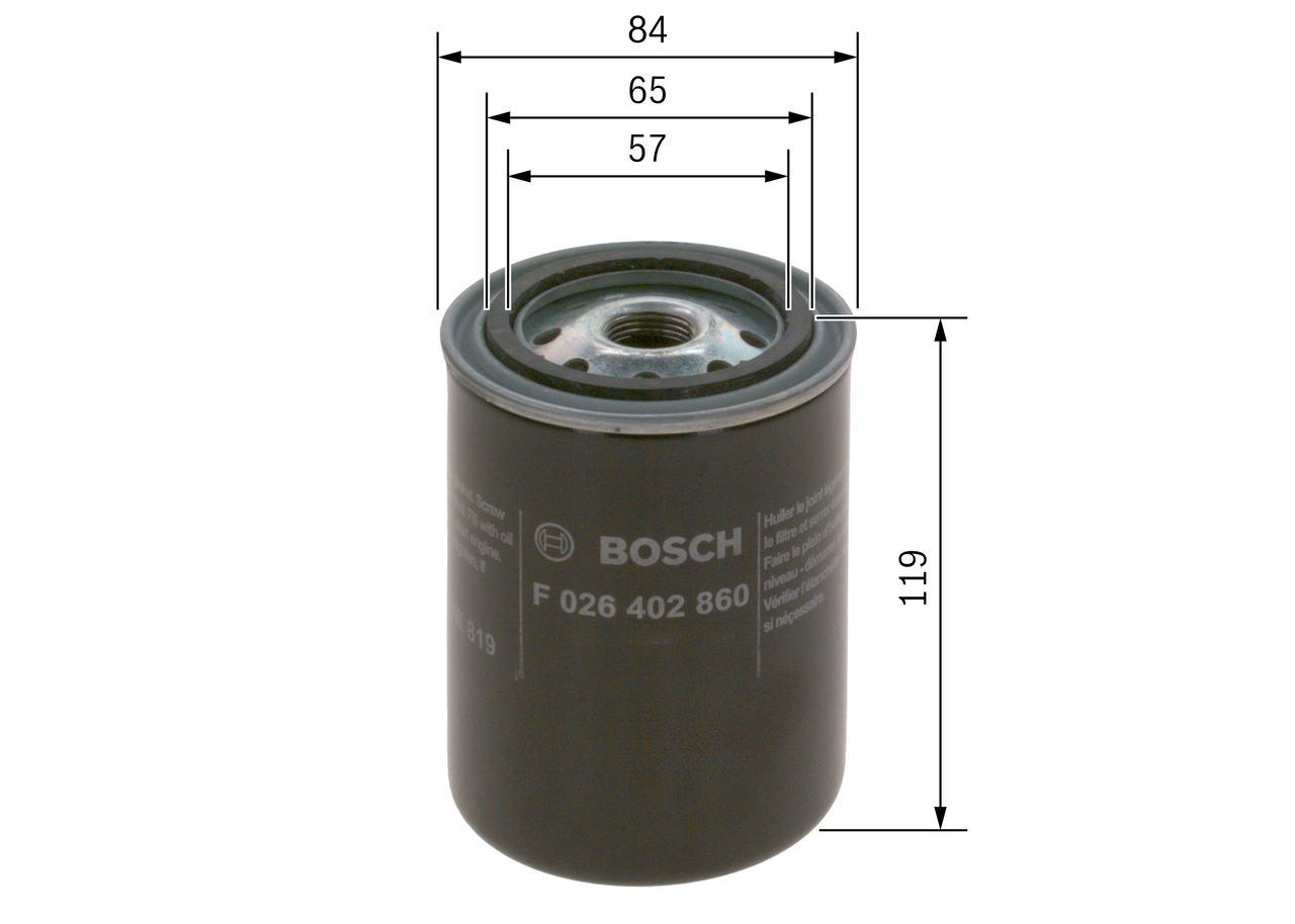 Fuel filter - F 026 402 860 BOSCH