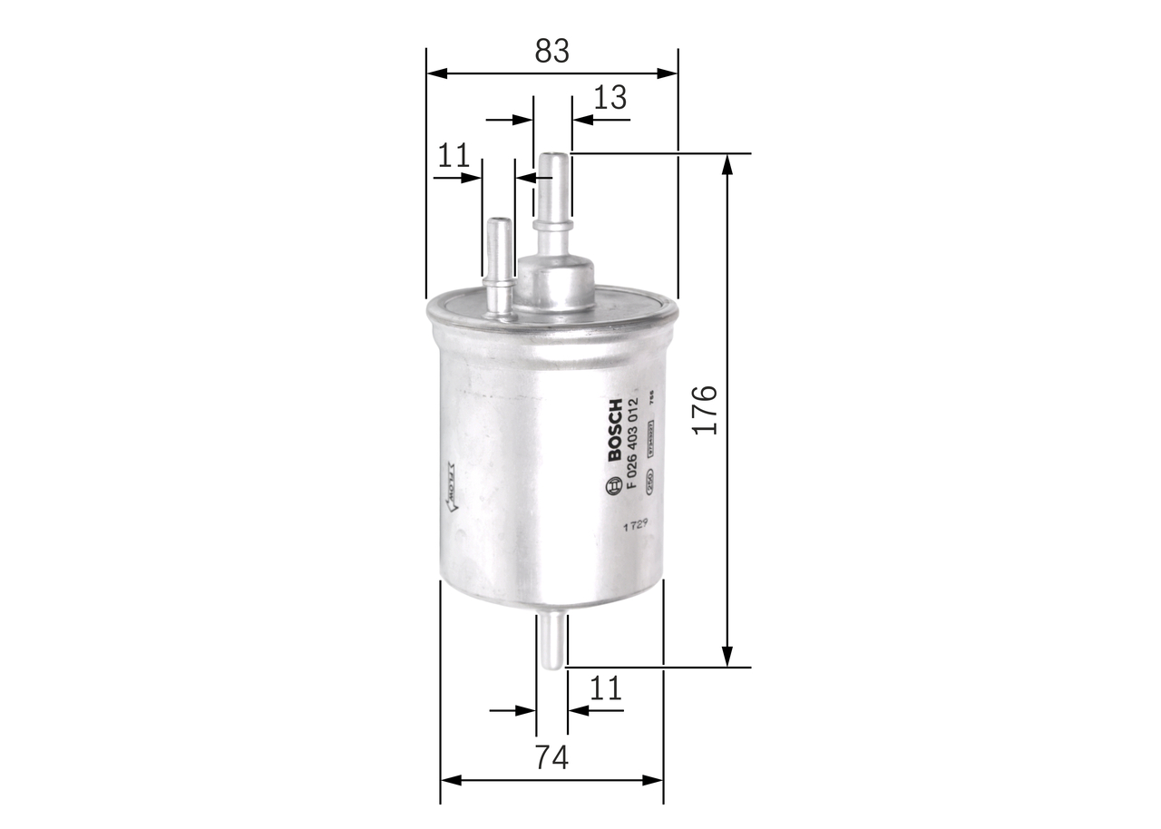 Fuel filter - F 026 403 012 BOSCH
