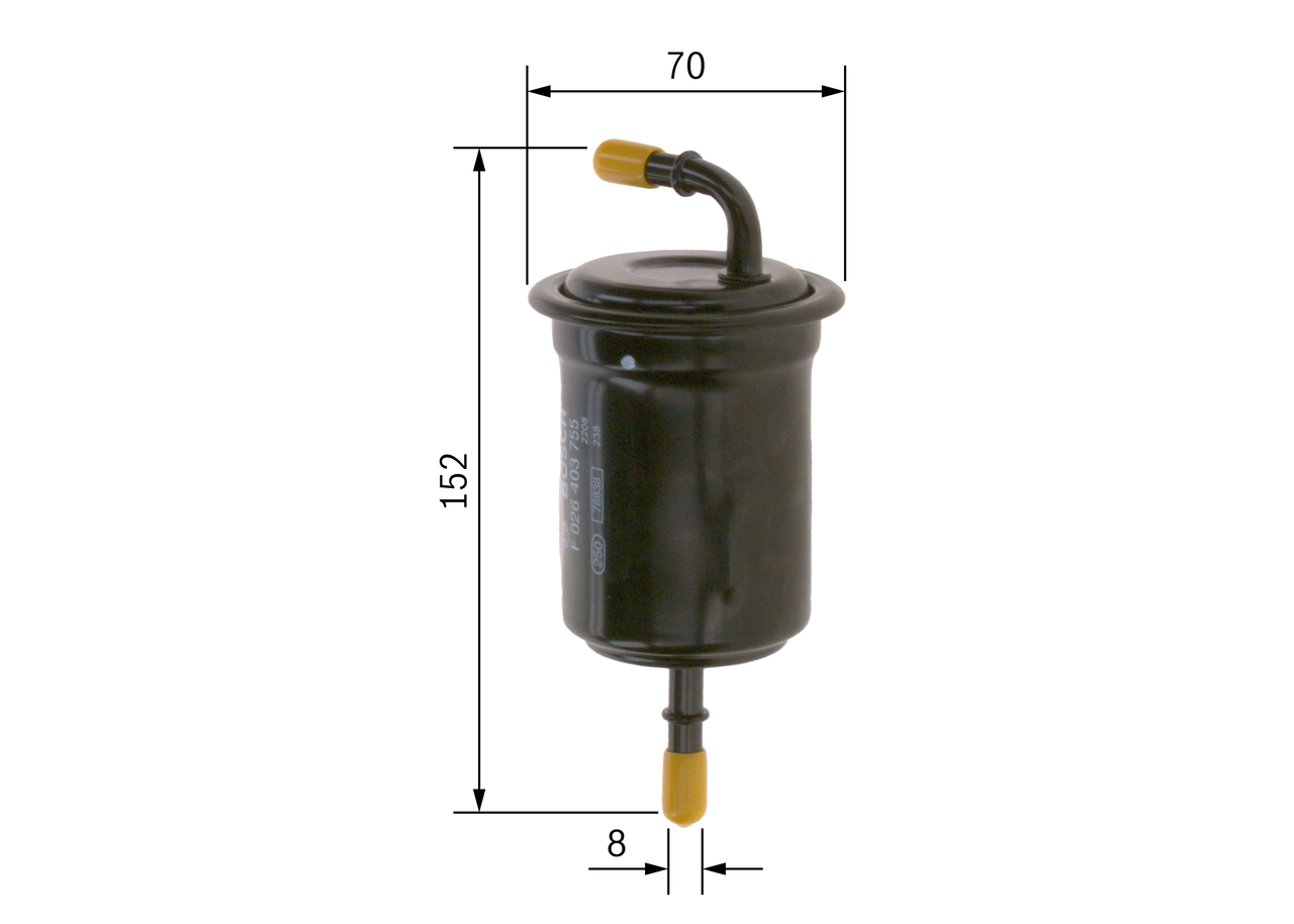 Filtro carburante - F 026 403 755 BOSCH