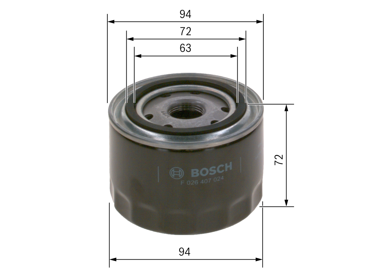 Масляный фильтр - F 026 407 024 BOSCH