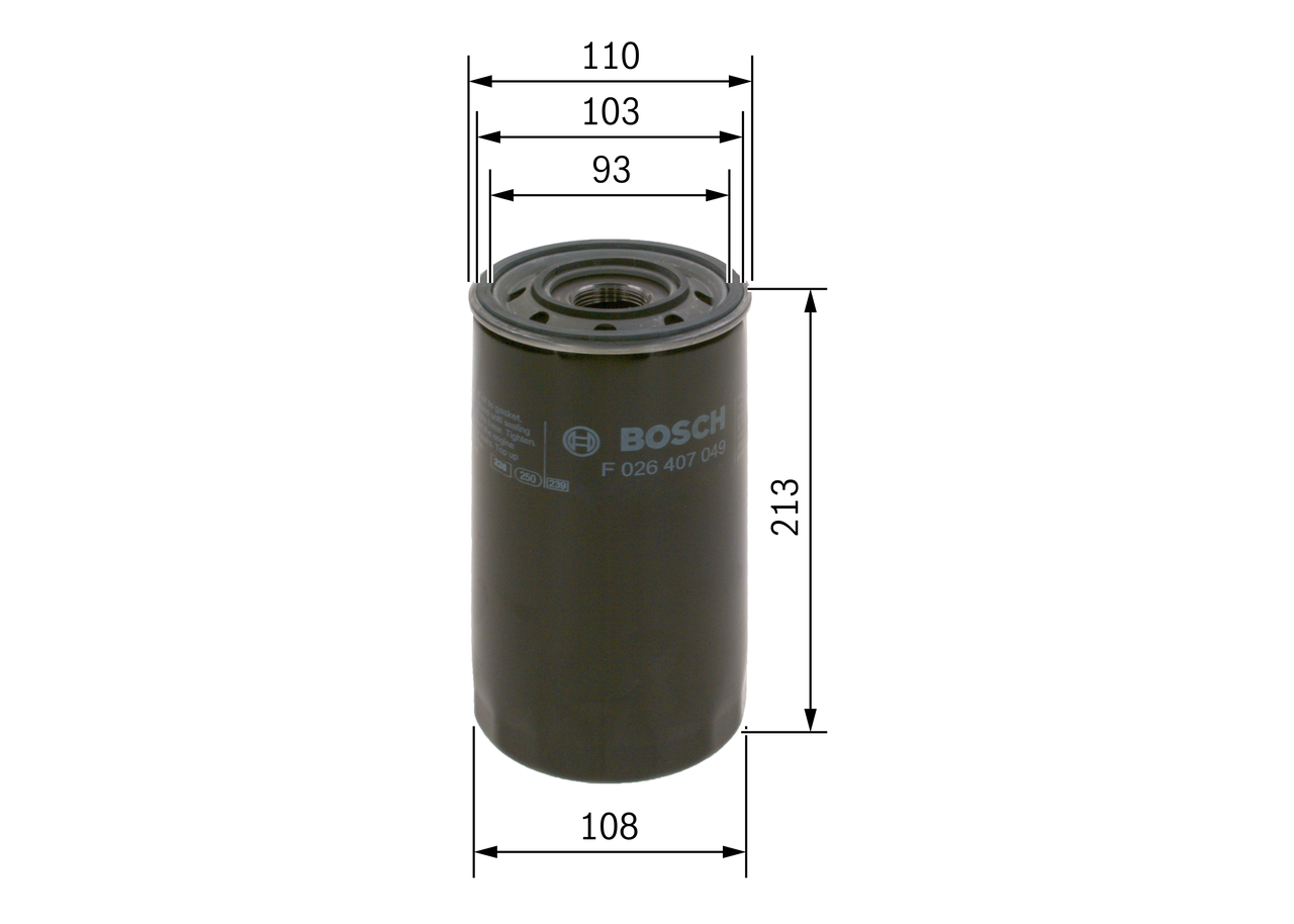 Oil Filter - F 026 407 049 BOSCH
