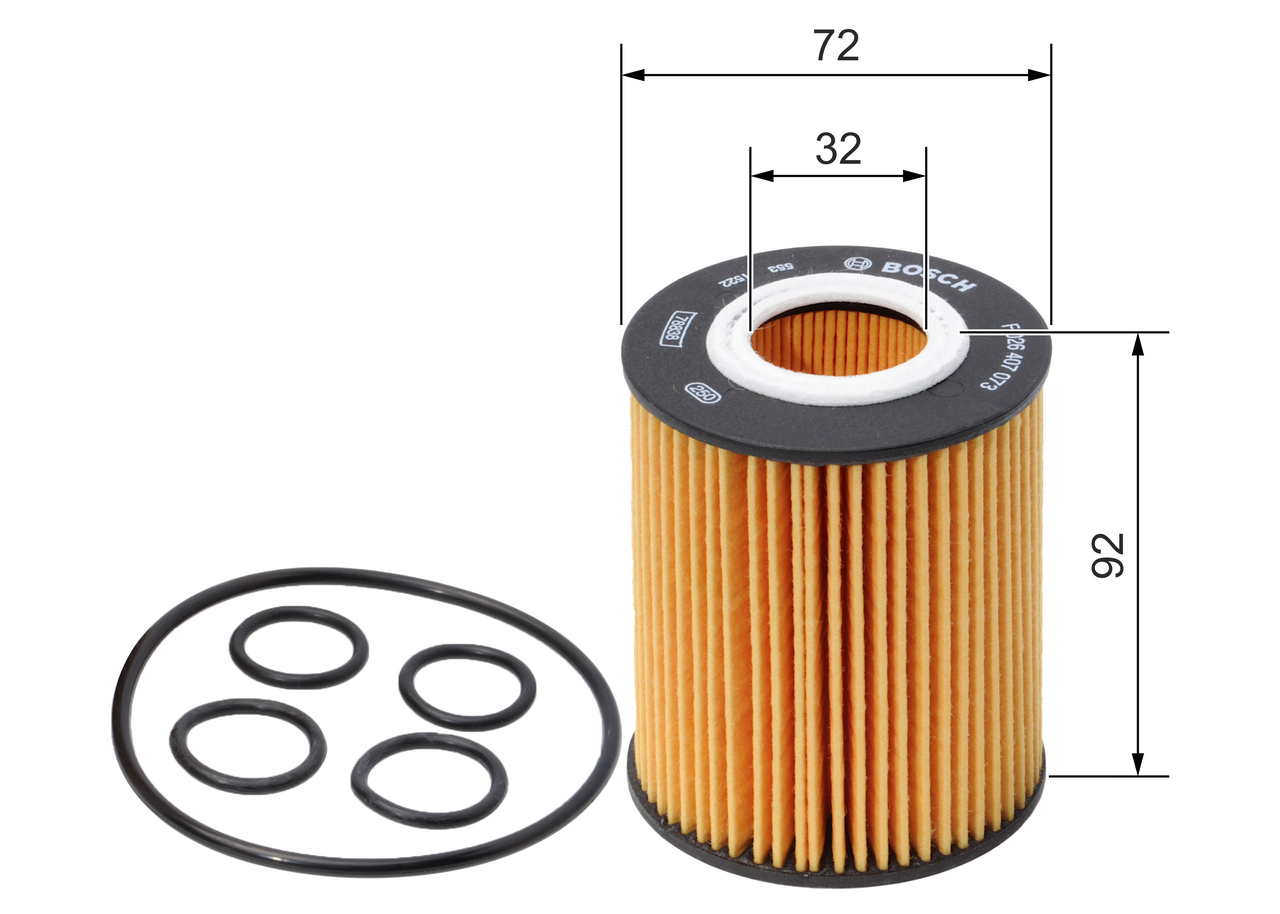 Масляный фильтр - F 026 407 073 BOSCH