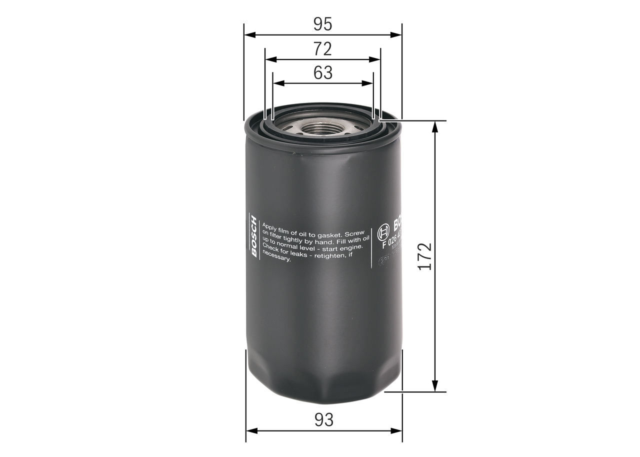 Масляный фильтр - F 026 407 101 BOSCH