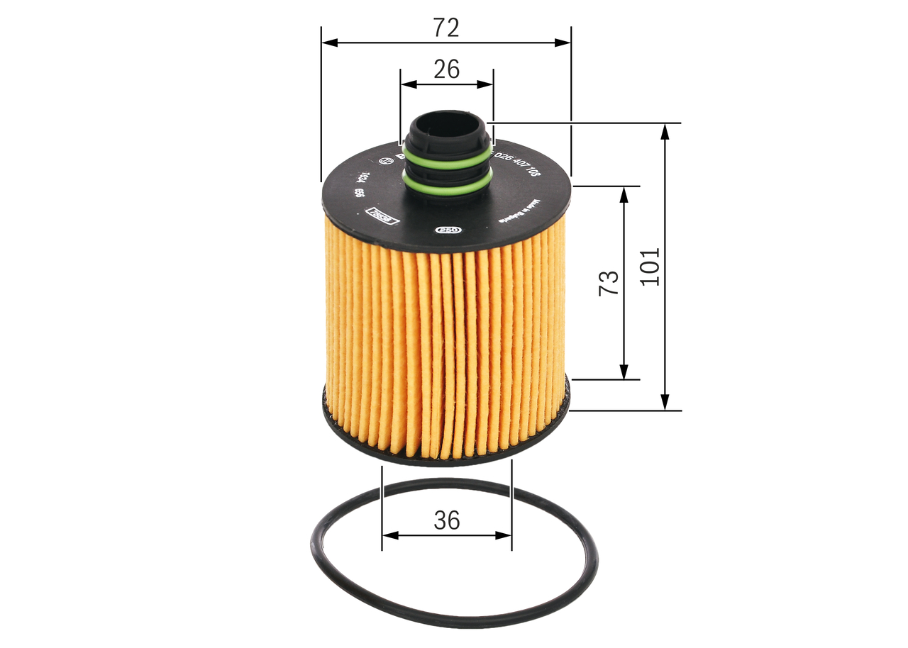 Oil Filter - F 026 407 108 BOSCH