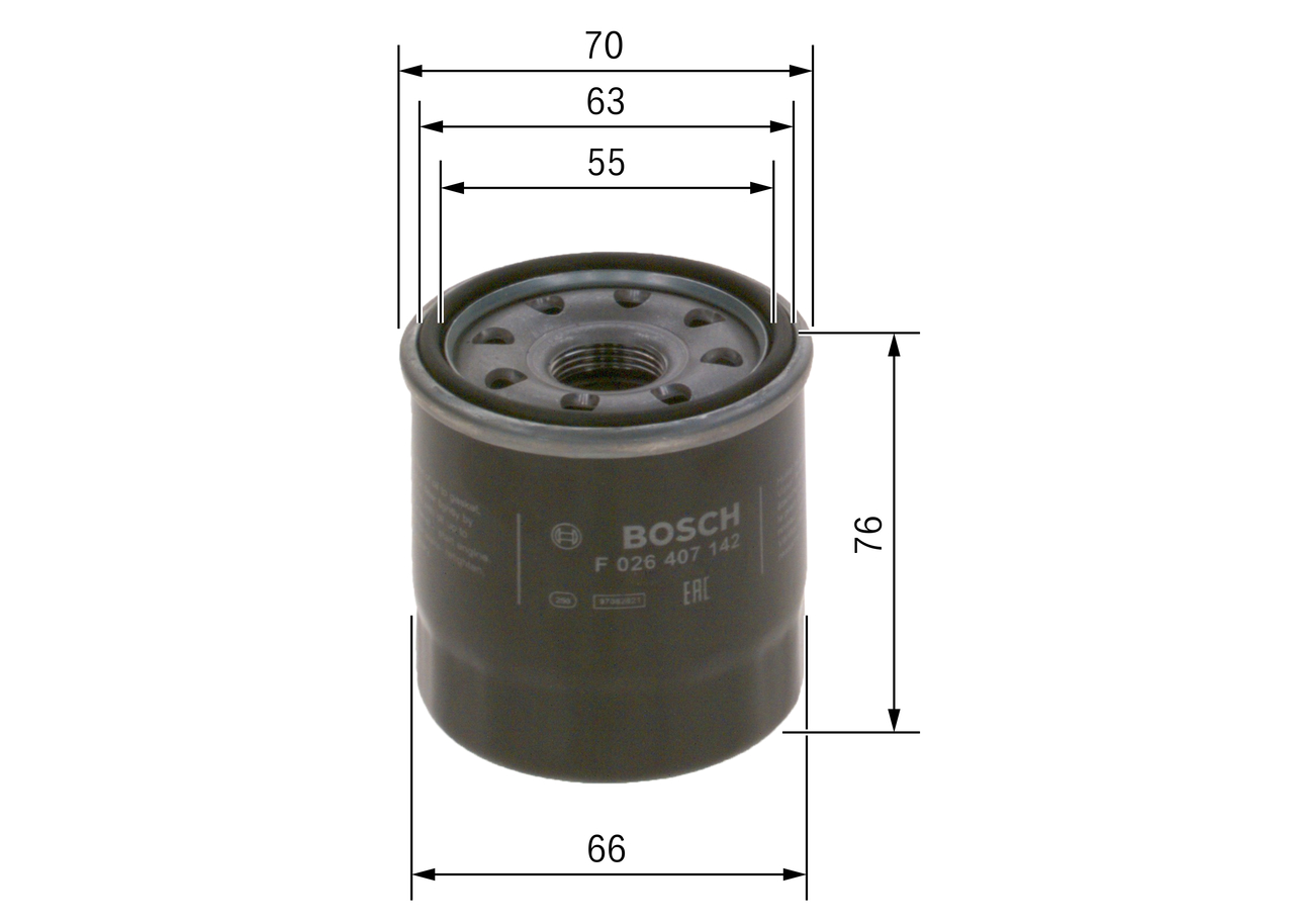 Filtro olio - F 026 407 142 BOSCH