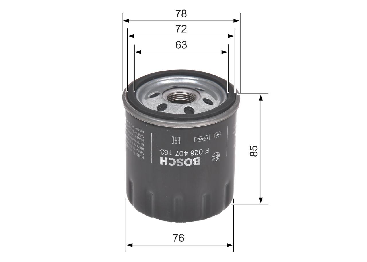 Oil Filter - F 026 407 153 BOSCH