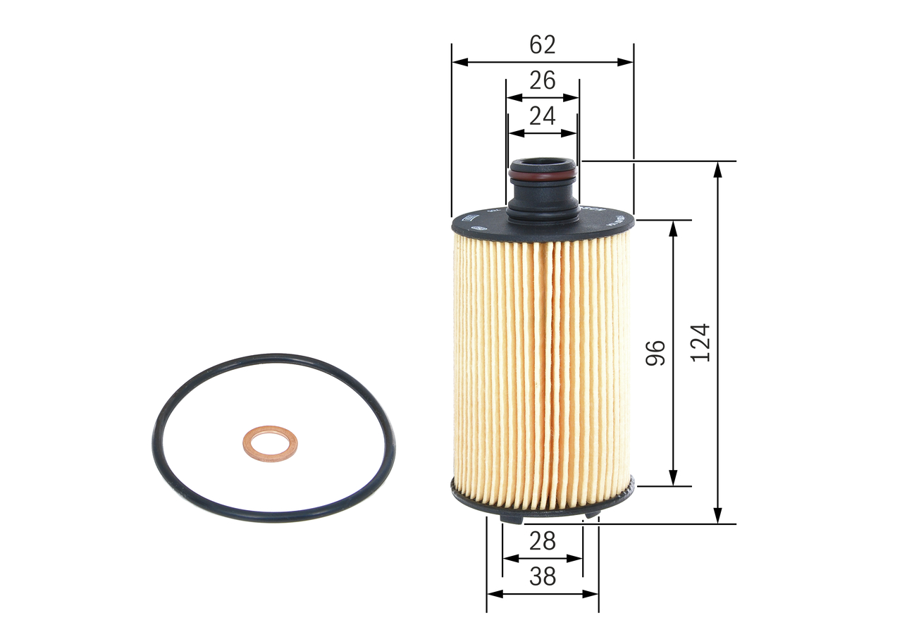 Oil Filter - F 026 407 154 BOSCH