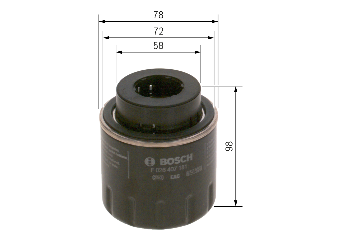 Oil Filter - F 026 407 181 BOSCH