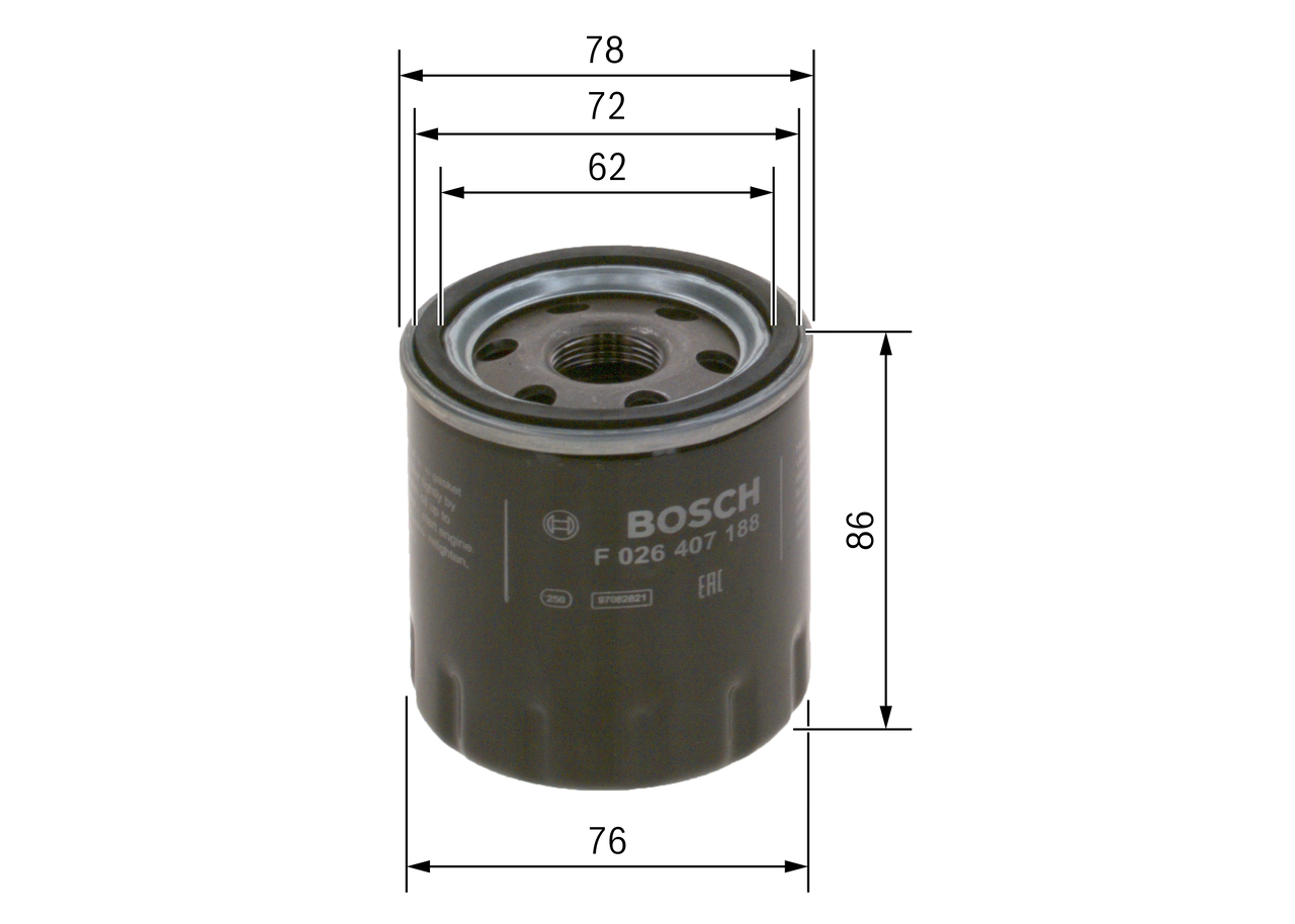 Oil Filter - F 026 407 188 BOSCH