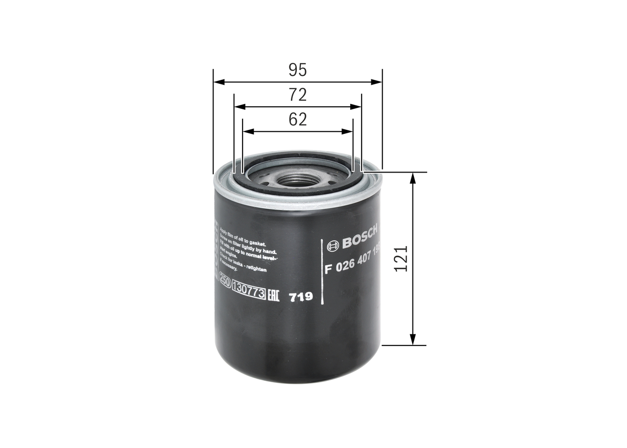 Oil Filter - F 026 407 198 BOSCH