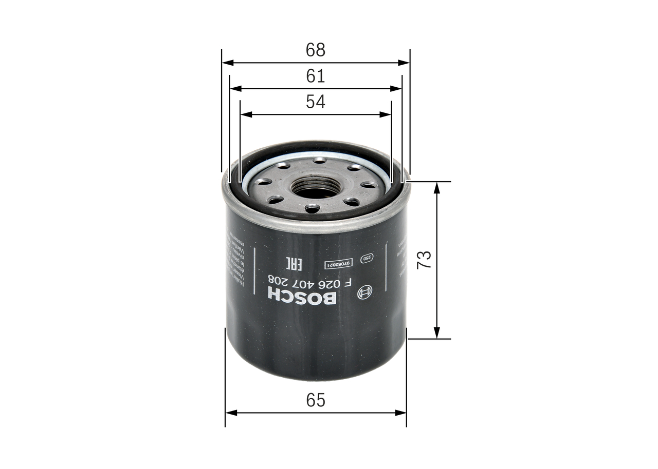 Масляный фильтр - F 026 407 208 BOSCH