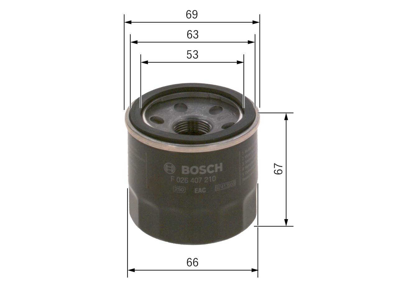 Oil Filter - F 026 407 210 BOSCH